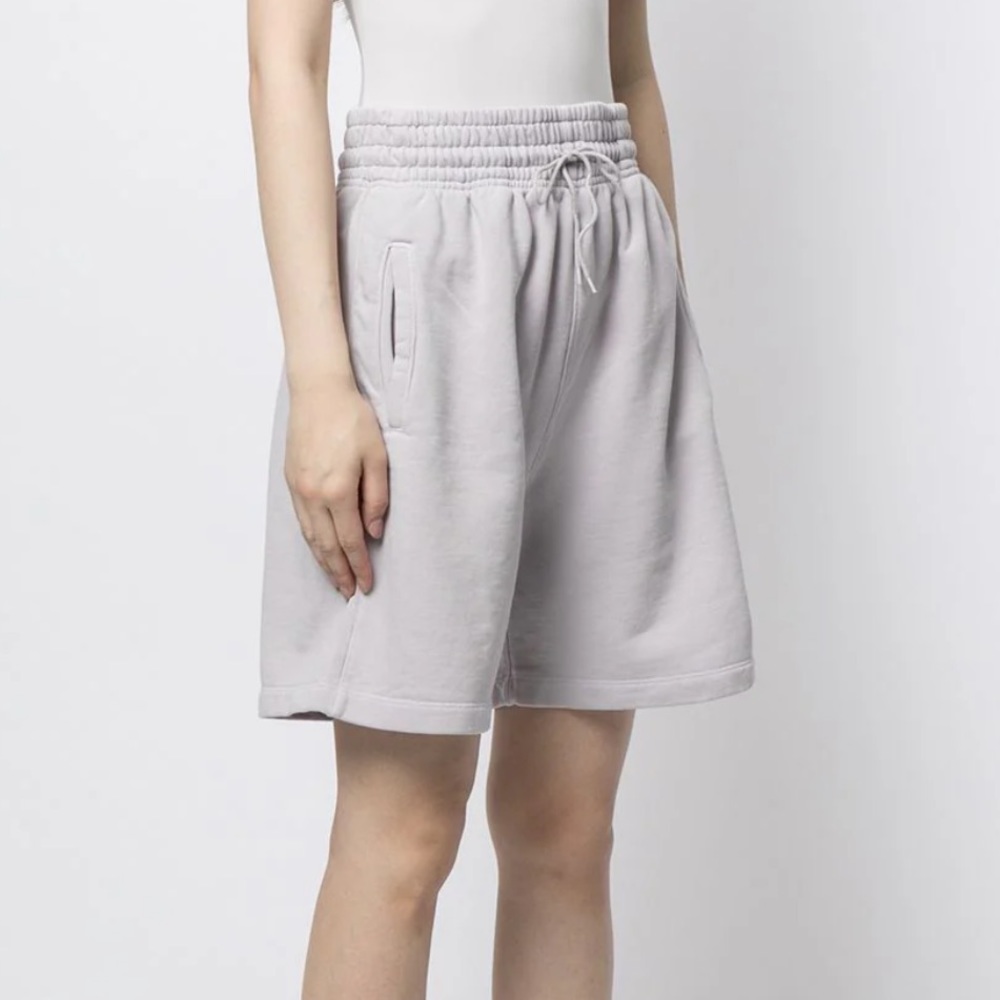 AGOLDE Knee Length Light Purple Boxing Shorts